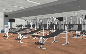 Inside the gym