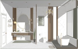 a penthouse bathroom