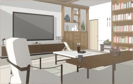 Fusion Hanok Living Room