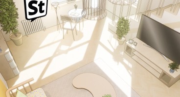 (23.10.10) [스냅툰+스케치업] 주인공들의 집 :: 아기자기 복층형 원룸