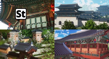 [스냅툰+스케치업] 조선 판타지 궁궐